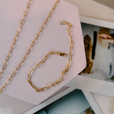 Paige Paperclip Chain Anklet