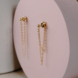 Double Loop Chain Earrings
