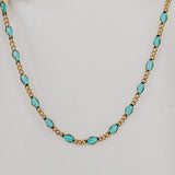 Maisie Glass Bracelet – Aquamarine