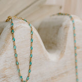 Maisie Glass Bracelet – Aquamarine