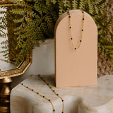 Ellie Black Enamel Chain Bracelet