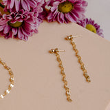 Lumi Double Mirror Backdrop Earrings