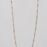Ellie Enamel Necklace - Cinderella Blue