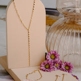 Lumi Double Mirror Lariat Necklace