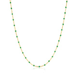 Ellie Enamel Necklace - Green