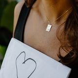 Personalized Rectangle Necklace