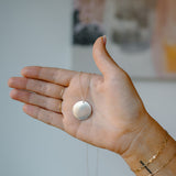 Personalized Medium Round Disc Necklace