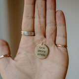 Personalized Large Round Disc Necklace