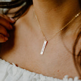 Personalized Small Verticle Necklace