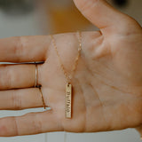 Personalized Small Verticle Necklace