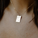 Personalized Rectangle Necklace