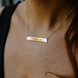 Personalized Faith Bar Necklace