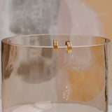 Vita Sculpted Huggie Earrings