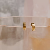 Vita Sculpted Huggie Earrings
