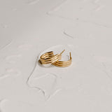 Vita Sculpted Huggie Earrings