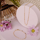 Serene Mini Sunburst Paperclip Chain Necklace