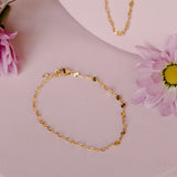 Serene Mini Sunburst Paperclip Chain Bracelet