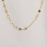 Serene Mini Sunburst Paperclip Chain Bracelet