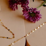 Zara Mirror Paperclip Chain Anklet