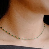 Maisie Glass Necklace – Emerald