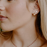 Maisie Glass Necklace – Fuchsia