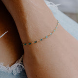 Maisie Glass Bracelet – Aquamarine