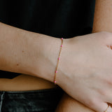 Ellie Enamel Bracelet - Pink
