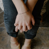 Ellie Enamel Chain Bracelet - Sapphire Blue