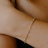 Ellie Enamel Bracelet - Turquoise