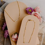 Eden Pearl Quad Necklace