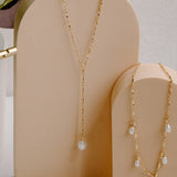Eden Pearl Lariat Necklace