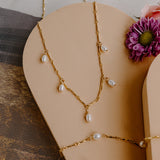 Eden Pearl Droplet Necklace