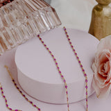 Maisie Glass Bracelet – Fuchsia