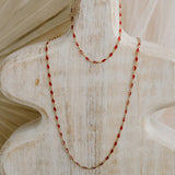 Maisie Glass Necklace – Ruby
