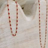 Maisie Glass Bracelet – Ruby