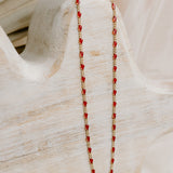 Maisie Glass Necklace – Ruby