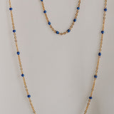 Ellie Enamel Chain Bracelet - Sapphire Blue