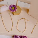 Esme Sculpted Bar Chain Necklace