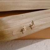 Faith Cross Stud Earrings