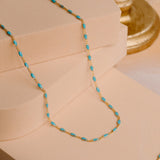 Maisie Glass Necklace – Turquoise
