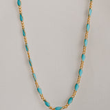 Maisie Glass Anklet – Turquoise
