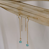 Vera Larimar Threader Earrings