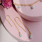 Vera Larimar Threader Earrings