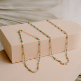 Ellie Turquoise Enamel Chain Bracelet