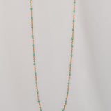Ellie Turquoise Enamel Chain Necklace