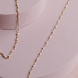 Ellie Enamel Anklet - White